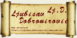 Ljubisav Dobromirović vizit kartica